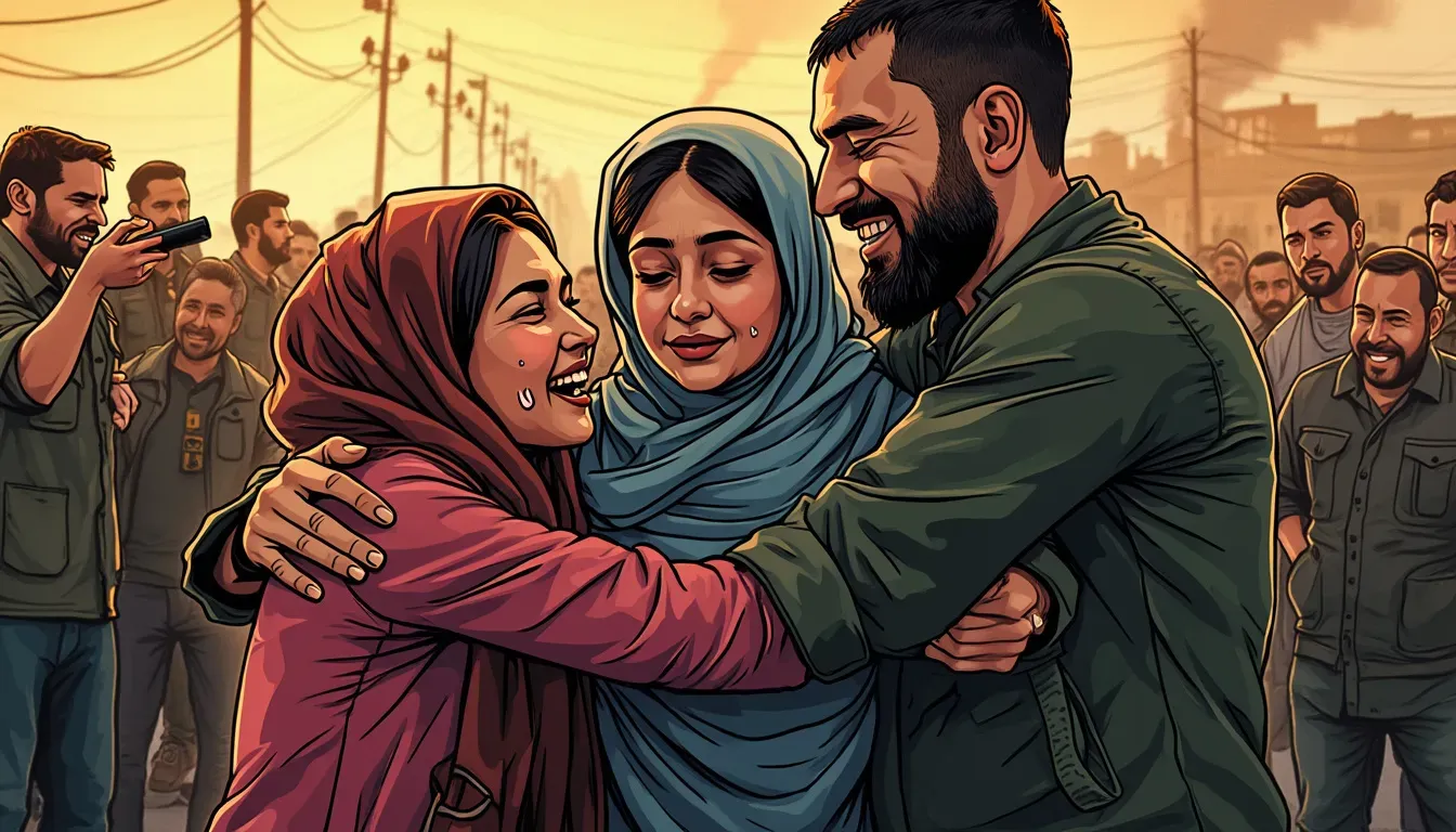 Ceasefire Celebrations Amid Tensions in the Middle East: Families Reunited in Dramatic Hostage Swap
