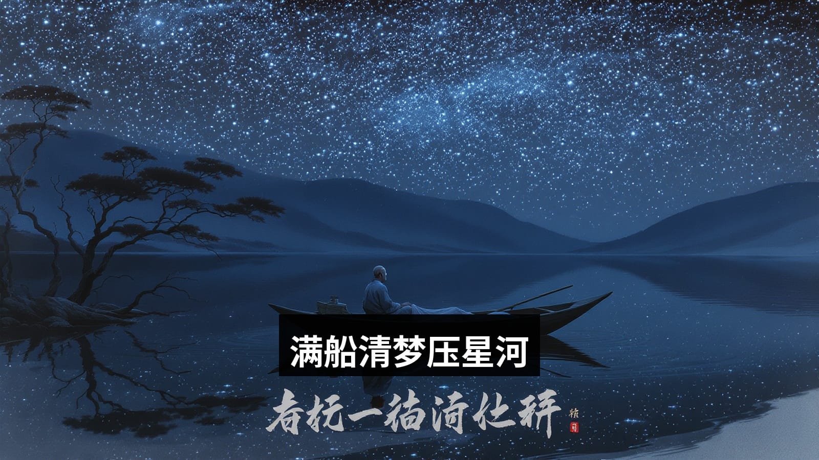 满船清梦压星河